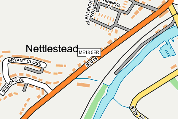 ME18 5ER map - OS OpenMap – Local (Ordnance Survey)