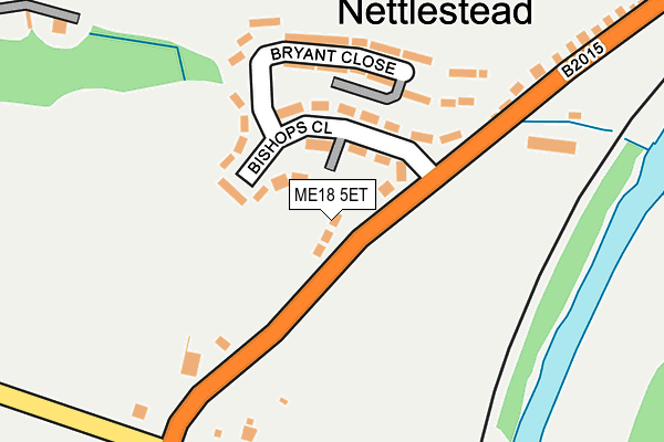 ME18 5ET map - OS OpenMap – Local (Ordnance Survey)