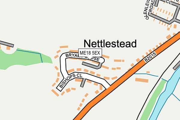 ME18 5EX map - OS OpenMap – Local (Ordnance Survey)