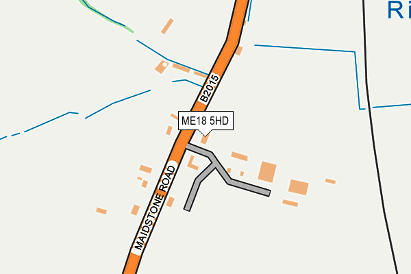 ME18 5HD map - OS OpenMap – Local (Ordnance Survey)