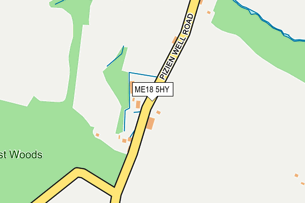 ME18 5HY map - OS OpenMap – Local (Ordnance Survey)