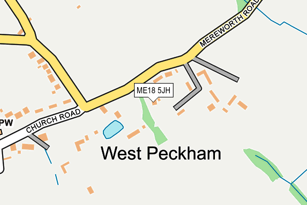 ME18 5JH map - OS OpenMap – Local (Ordnance Survey)