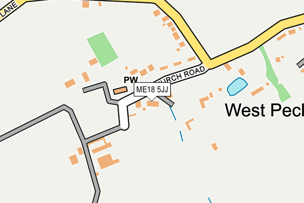 ME18 5JJ map - OS OpenMap – Local (Ordnance Survey)