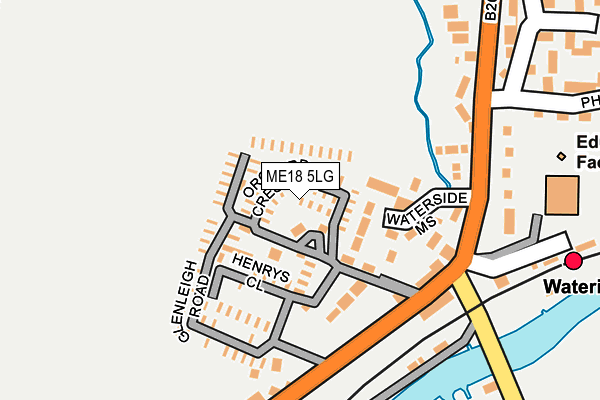 ME18 5LG map - OS OpenMap – Local (Ordnance Survey)