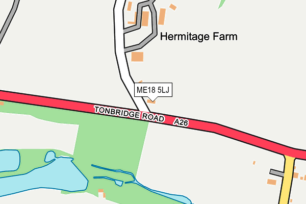 ME18 5LJ map - OS OpenMap – Local (Ordnance Survey)