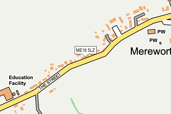 ME18 5LZ map - OS OpenMap – Local (Ordnance Survey)