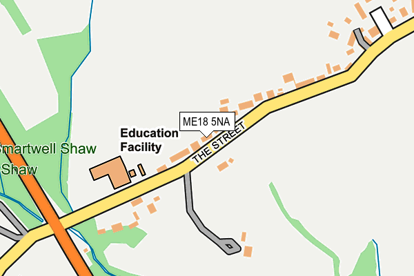 ME18 5NA map - OS OpenMap – Local (Ordnance Survey)