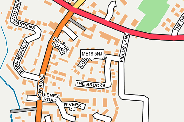 ME18 5NJ map - OS OpenMap – Local (Ordnance Survey)