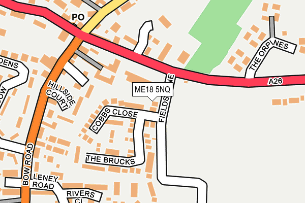 ME18 5NQ map - OS OpenMap – Local (Ordnance Survey)