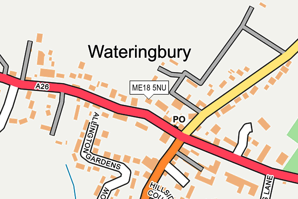 ME18 5NU map - OS OpenMap – Local (Ordnance Survey)