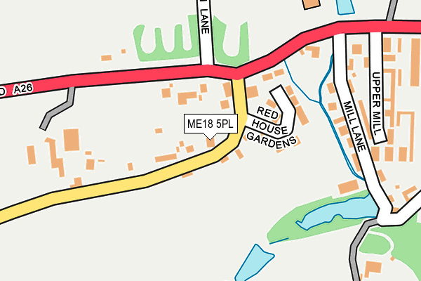 ME18 5PL map - OS OpenMap – Local (Ordnance Survey)