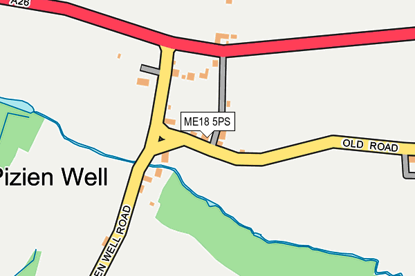 ME18 5PS map - OS OpenMap – Local (Ordnance Survey)