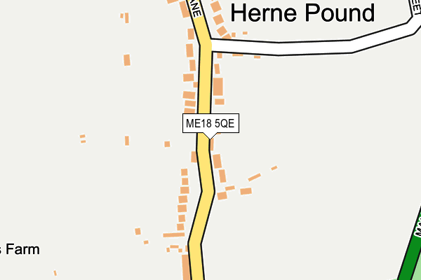 ME18 5QE map - OS OpenMap – Local (Ordnance Survey)