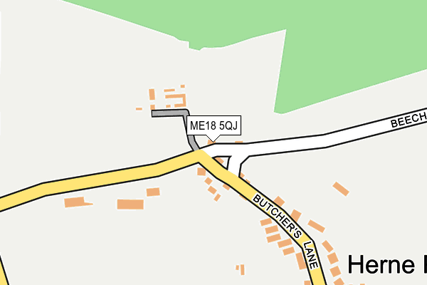 ME18 5QJ map - OS OpenMap – Local (Ordnance Survey)