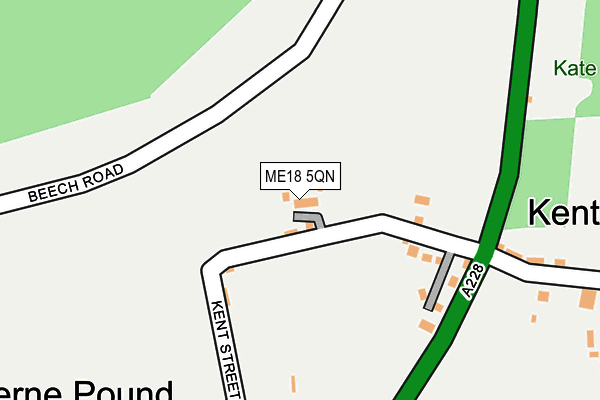 ME18 5QN map - OS OpenMap – Local (Ordnance Survey)