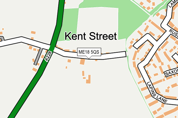 ME18 5QS map - OS OpenMap – Local (Ordnance Survey)