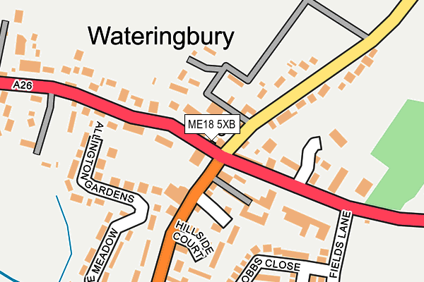 ME18 5XB map - OS OpenMap – Local (Ordnance Survey)