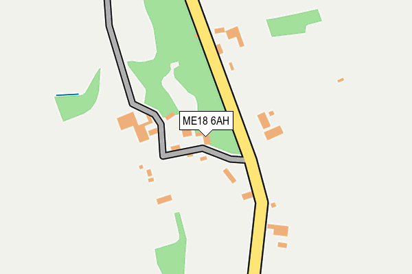 ME18 6AH map - OS OpenMap – Local (Ordnance Survey)