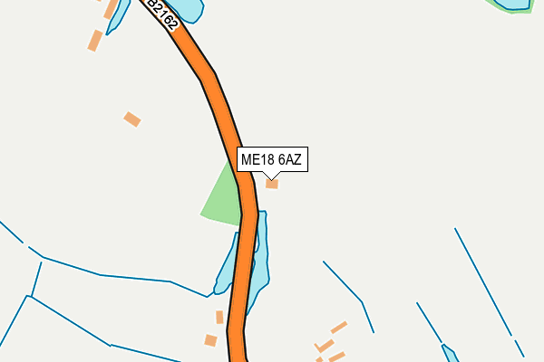 ME18 6AZ map - OS OpenMap – Local (Ordnance Survey)