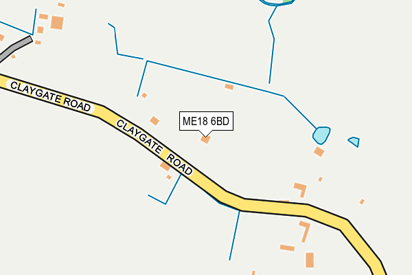 ME18 6BD map - OS OpenMap – Local (Ordnance Survey)