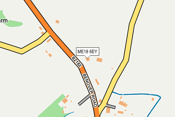 ME18 6EY map - OS OpenMap – Local (Ordnance Survey)