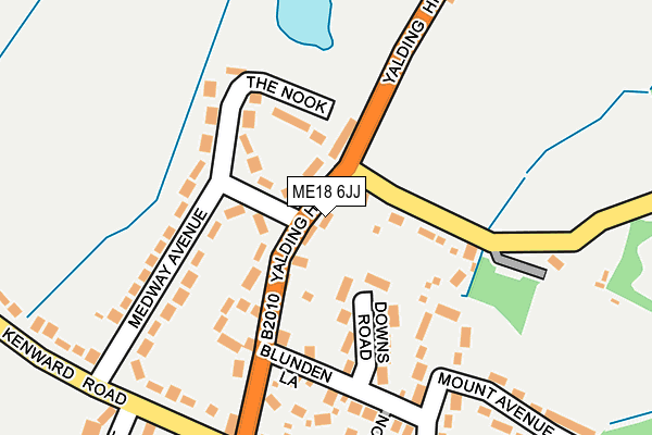ME18 6JJ map - OS OpenMap – Local (Ordnance Survey)