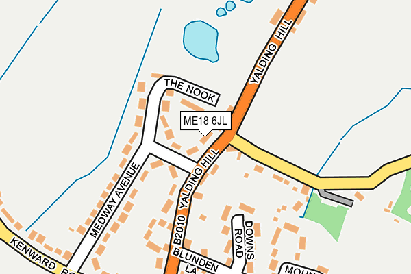 ME18 6JL map - OS OpenMap – Local (Ordnance Survey)