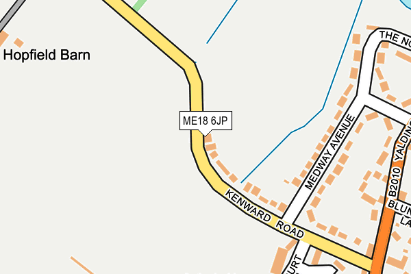ME18 6JP map - OS OpenMap – Local (Ordnance Survey)