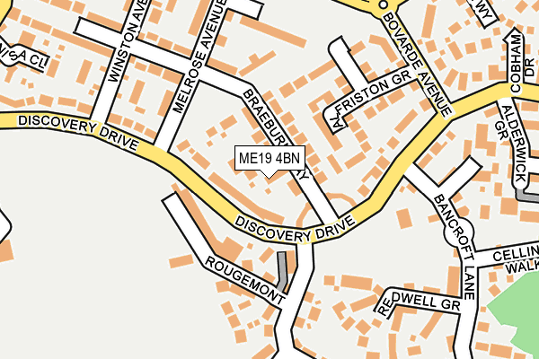 ME19 4BN map - OS OpenMap – Local (Ordnance Survey)