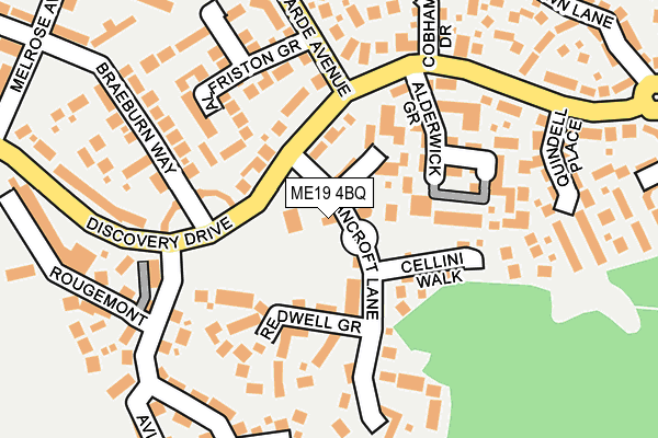 ME19 4BQ map - OS OpenMap – Local (Ordnance Survey)