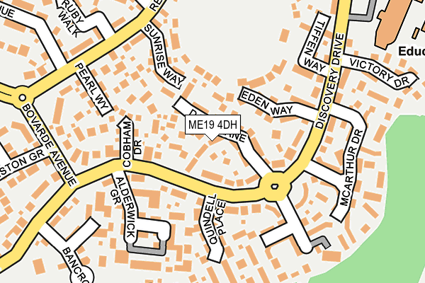 ME19 4DH map - OS OpenMap – Local (Ordnance Survey)