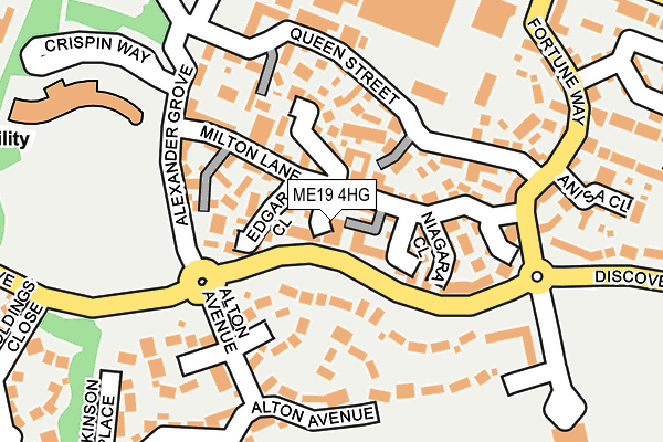 ME19 4HG map - OS OpenMap – Local (Ordnance Survey)