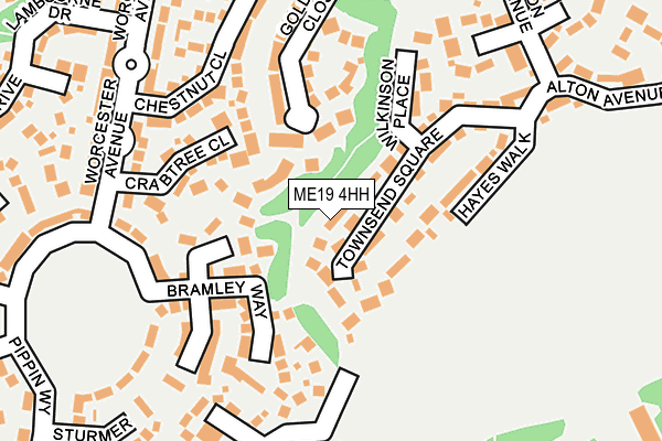 ME19 4HH map - OS OpenMap – Local (Ordnance Survey)