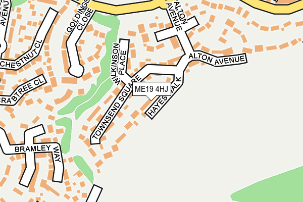 ME19 4HJ map - OS OpenMap – Local (Ordnance Survey)