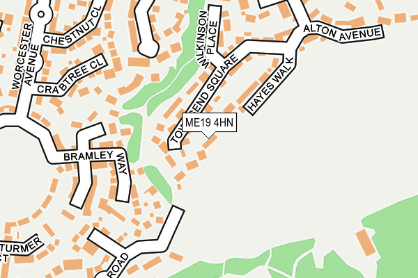 ME19 4HN map - OS OpenMap – Local (Ordnance Survey)