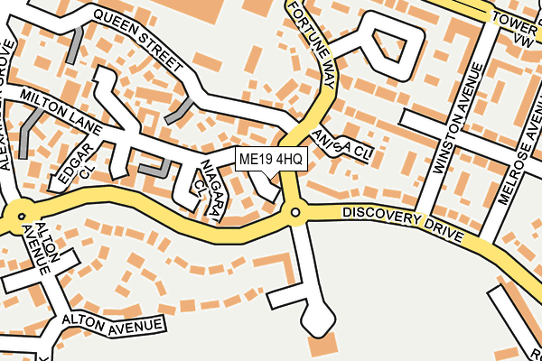 ME19 4HQ map - OS OpenMap – Local (Ordnance Survey)