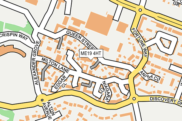 ME19 4HT map - OS OpenMap – Local (Ordnance Survey)