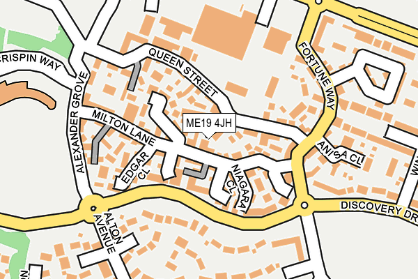 ME19 4JH map - OS OpenMap – Local (Ordnance Survey)