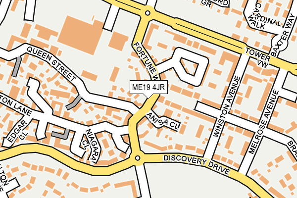 ME19 4JR map - OS OpenMap – Local (Ordnance Survey)