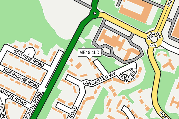 ME19 4LD map - OS OpenMap – Local (Ordnance Survey)