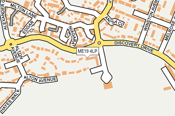 ME19 4LP map - OS OpenMap – Local (Ordnance Survey)