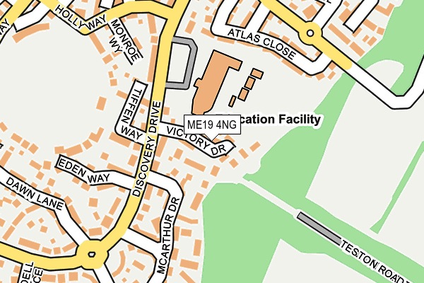 ME19 4NG map - OS OpenMap – Local (Ordnance Survey)