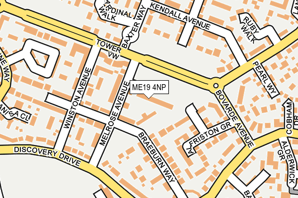 ME19 4NP map - OS OpenMap – Local (Ordnance Survey)