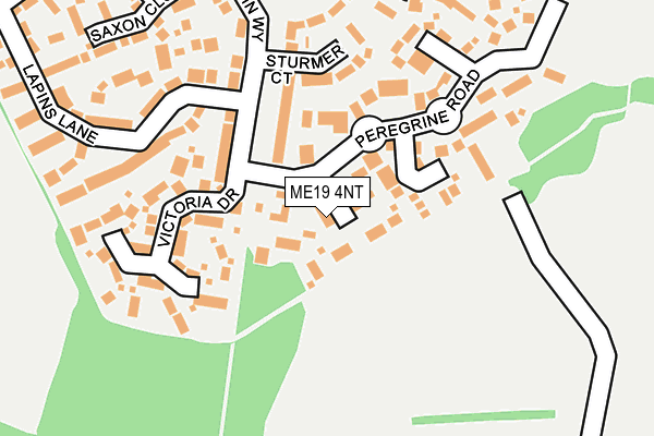 ME19 4NT map - OS OpenMap – Local (Ordnance Survey)