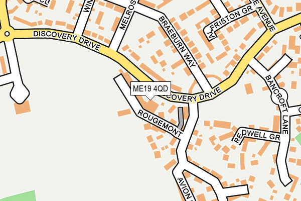 ME19 4QD map - OS OpenMap – Local (Ordnance Survey)