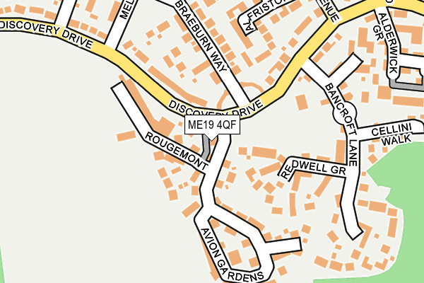 ME19 4QF map - OS OpenMap – Local (Ordnance Survey)