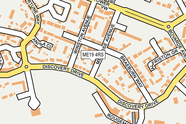 ME19 4RS map - OS OpenMap – Local (Ordnance Survey)