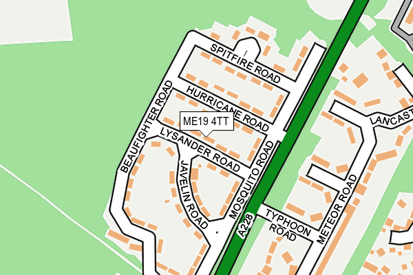 ME19 4TT map - OS OpenMap – Local (Ordnance Survey)