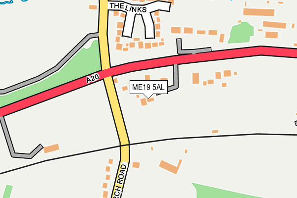 ME19 5AL map - OS OpenMap – Local (Ordnance Survey)