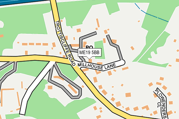 ME19 5BB map - OS OpenMap – Local (Ordnance Survey)
